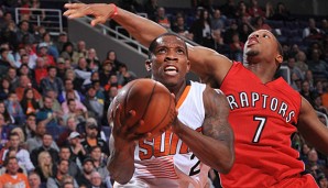 Eric Bledsoe (l.) und die Suns fegten mit Tempo über die Raptors hinweg