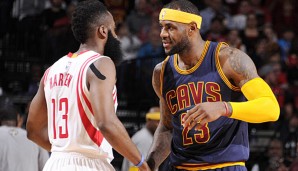 James Harden und LeBron James lieferten sich zeitweise ein beeindruckendes Privatduell