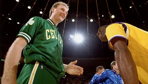 Larry Bird und Magic Johnson waren erbitterte Rivalen und enge Freunde