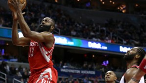 James Harden war bei Houstons Sieg in Washington Topscorer der Rockets