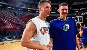 Detlef Schrempf (l.) beantwortete am #NBAFanDay die Fragen der deutschen Fans