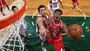 Auch Jimmy Butler (r.) konnte mit seinen 33 Punkten die Niederlage nicht verhindern