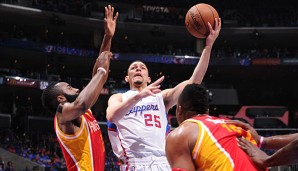 Austin Rivers scorte im dritten Viertel auch gegen Houstons Starter nach Belieben