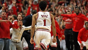 Mit seinem Buzzerbeater aus Spiel 3 versetzte Derrick Rose die Bulls in Ekstase