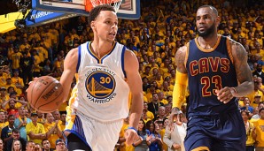 Steph Curry und LeBron James liefern sich in den Finals ein hollywoodreifen Kampf