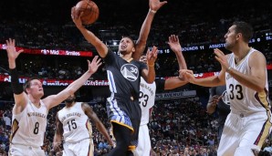 Niemand scheint aktuell Stephen Curry (M.) stoppen zu können