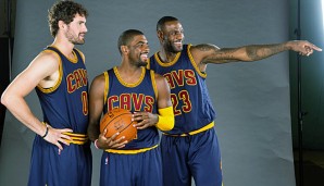 Kevin Love (l.) kam vor der letzten Saison von den Minnesota Timberwolves nach Cleveland