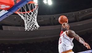 LeBron James erzielte den 25.000 Punkt seiner Karriere per Dunking