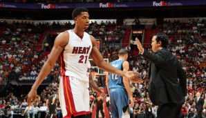 Hassan Whiteside legt in dieser Saison in Miami 12,5 Punkte, 10,6 Rebounds und 3,9 Blocks auf