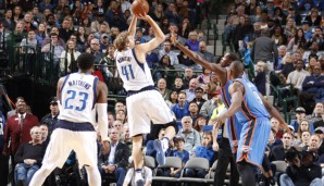 Dirk Nowitzki und die Mavericks kassierten gegen OKC eine bittere Pleite