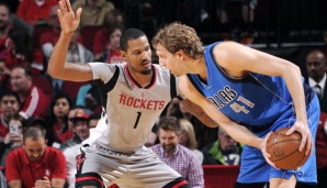 Trevor Ariza (l.) und Dirk Nowitzki liefen von Downtown beide heiß