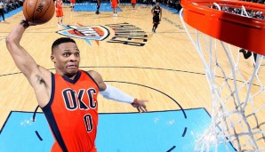 Russell Westbrook zauberte das nächste Triple-Double auf's Parkett