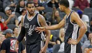 LaMarcus Aldridge (l.) findet sich in San Antonio immer besser zurecht