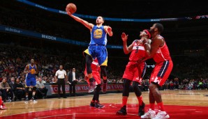 Stephen Curry legte gegen die Wizards überragende 51 Punkte auf