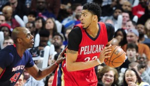 Anthony Davis (r.) zeigte mit 59 Punkten und 20 Rebounds eine wahre Monster-Leistung