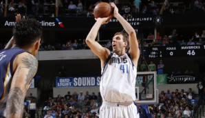 Dirk Nowitzki war mit 21 Punkten einmal mehr Topscorer der Dallas Mavericks