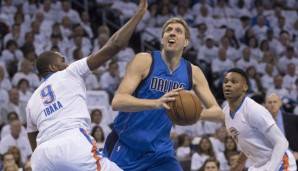 Dirk Nowitzki erzielte in Spiel 2 gegen die Oklahoma City Thunder 17 Punkte