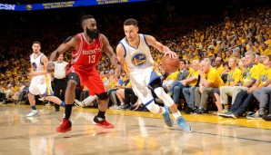 Stephen Curry gewann das Duell gegen James Harden