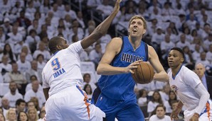 Dirk Nowitzki kam in Spiel 2 gegen die Thunder auf 17 Punkte