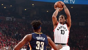 DeMar DeRozan führte seine Raptors in die zweite Runde