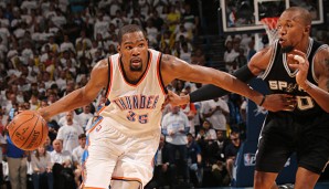 Kevin Durant war von den Spurs nicht aufzuhalten