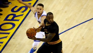 LeBron James stellte Stephen Curry mit 41 Punkten in den Schatten