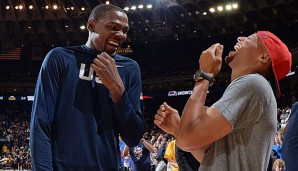 Stephen Curry und Kevin Durant werden in der kommenden Saison zusammenspielen