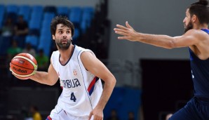 Milos Teodosic spielt mit Serbien am letzten Gruppen-Spieltag noch gegen China