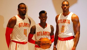 Das neue Star-Trio der Hawks: Paul Millsap, Dennis Schröder und Dwight Howard