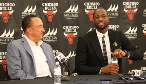 Dwyane Wade und Gar Forman freuen sich auf ihre Zusammenarbeit