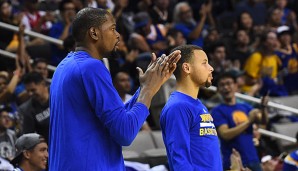 Kevin Durant spielt nun bei dem Team, denen er mit den Thunder in den Playoffs unterlag