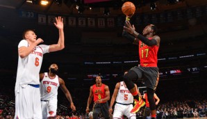 Dennis Schröder hatte gegen die Knicks mit massiven Wurfproblemen zu kämpfen