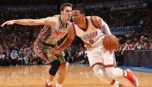 Russell Westbrook erzielte auch gegen die Heat ein Double-Double