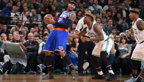 Das Spiel gegen die Celtics wird Carmelo Anthony in keiner guten Erinnerung behalten