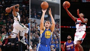 Giannis Antetokounmpo, Klay Thompson und Bradley Beal zeigten starke Leistungen