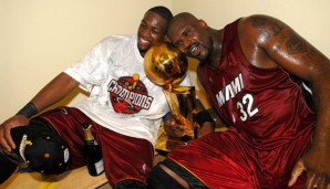 Shaquille O'Neal gewann mit den Miami Heat seinen vierten und letzten Titel