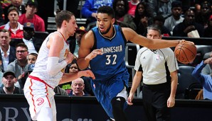 Karl-Anthony Towns überzeugte mit einem Double-Double