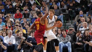 Dirk Nowitzki erzielte 8 Punkte und 6 Rebounds