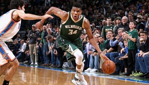 Giannis Antetokounmpo erzielte ein starkes Double-Double