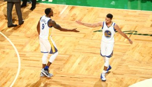 Andre Iguodala und Stephen Curry