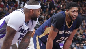 DeMarcus Cousins (l.) und Anthony Davis (r.) könnten einen dominanten Frontcourt bilden