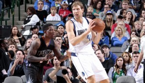 Dirk Nowitzki war gegen die Suns Topscorer der Dallas Mavericks