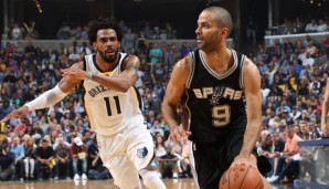 Tony Parker glänzte mit 27 Punkten gegen Mike Conley und die Grizzlies