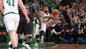 Für Marcus Smart und die Celtics läuft die Serie gegen Chicago bisher nicht optimal