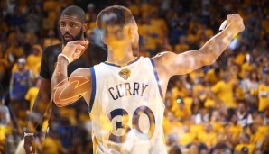 Das Duell zwischen Kyrie Irving und Stephen Curry verläuft bisher ziemlich eindeutig