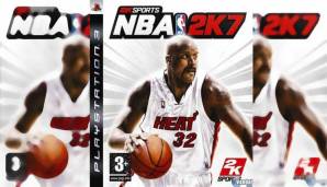 Und nochmal Shaq. Dwyane Wade wird zwar Finals-MVP, aber O'Neal darf erneut aufs 2k-Cover.