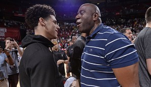 Magic-Präsident Magic Johnson freut sich auf die Spiele mit Lonzo Ball