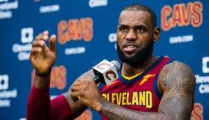 LeBron James sprach auf dem Media Day der Cleveland Cavaliers zum Beginn der Saisonvorbereitung