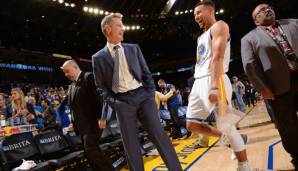 Steve Kerr und Stephen Curry freuen sich auf die neue Saison