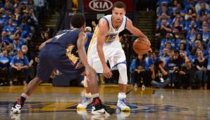 Platz 9: 2015 - Nachdem sein erster MVP-Award immer noch "angezweifelt" wurde, startete Stephen Curry gegen New Orleans angemessen – mit 40 Punkten, 7 Assists und 6 Rebounds. Geht